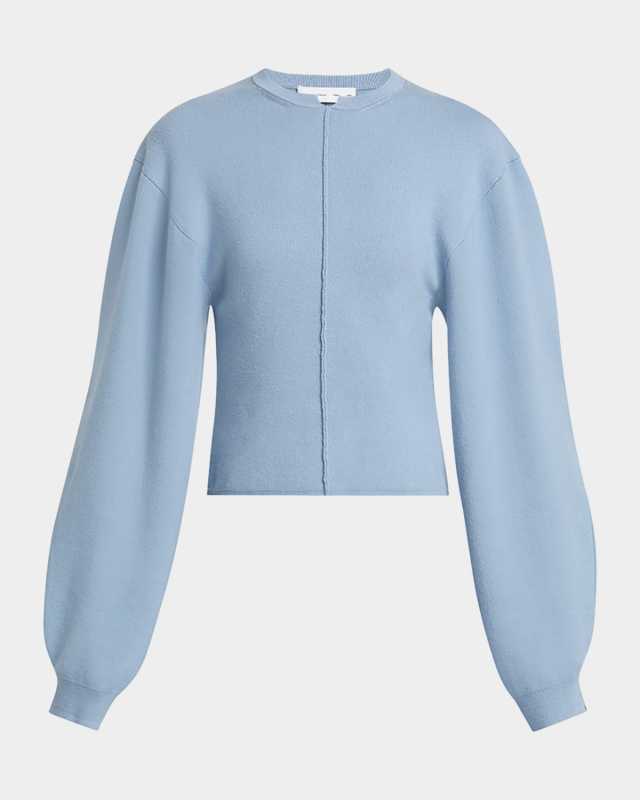 Carolina Crewneck Souffle Knit Sweater
